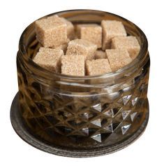 jar of brown sugar cubes