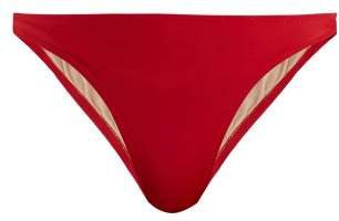 Luca High Leg Bikini Briefs - Womens - Red