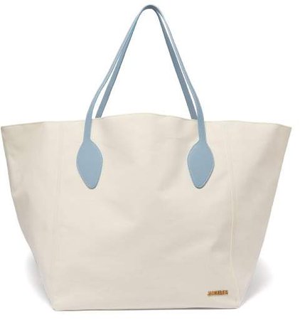 Le Sac Cotton Canvas Tote Bag - Womens - Cream Multi