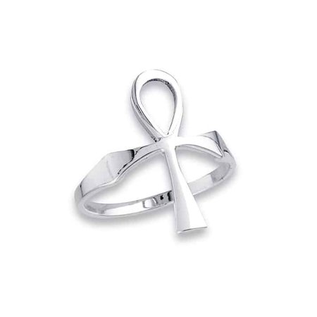 Eternal Life Ankh Silver Ring hellaholics