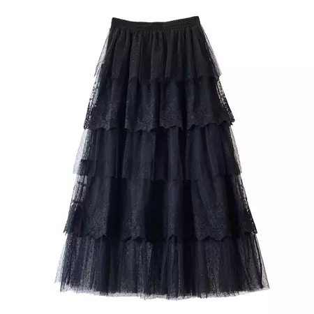 Cottagecore Lace Long Skirt | BOOGZEL CLOTHING – Boogzel Clothing