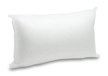 Foamily 12" x 20" Premium Hypoallergenic Lumbar Stuffer Pillow Insert Sham Square Form Polyester, Standard/White: Gateway