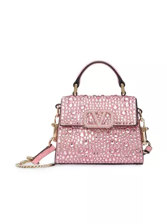 Shop Valentino Garavani Micro VSling Embroidered Handbag | Saks Fifth Avenue