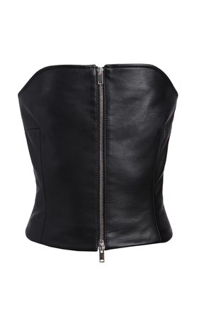 Ira Strapless Leather Top By Khaite | Moda Operandi