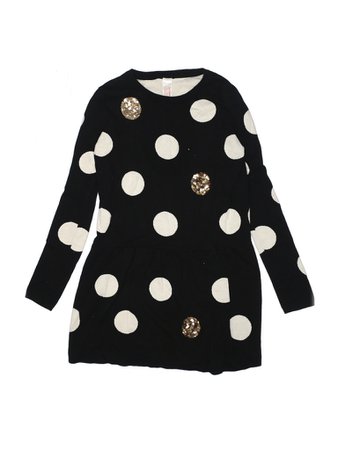 Cat & Jack 100% Cotton Polka Dots Black Dress Size 14 - 16 - 55% off | thredUP