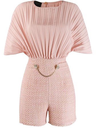 Pinko short-sleeve fitted playsuit
