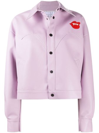 Shop Natasha Zinko lips-embellished jacket with Express Delivery - FARFETCH