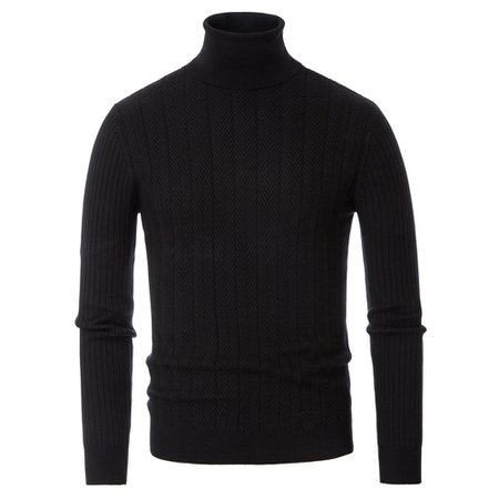 Classic New Men Turtleneck Sweater Pullover Knit Tops Jumper Male Long Ribbed Sleeves Stretchy Stylish Solid Color Soft Male|Turtelneck Sweater| - AliExpress