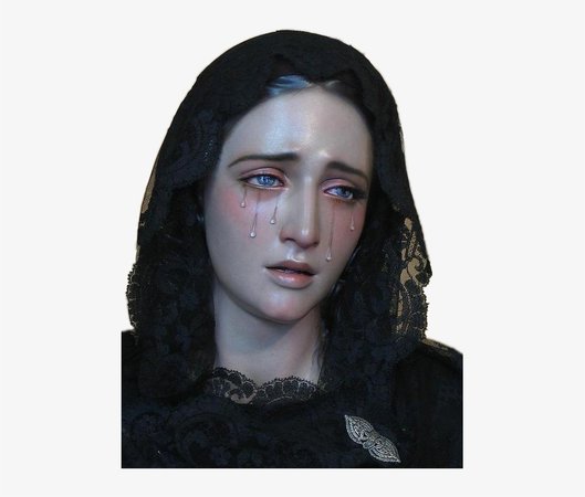 Mary Virginmary Religion Crying Aesthetic Tumblr - Maria Santisima De La Victoria Transparent PNG - 479x618 - Free Download on NicePNG