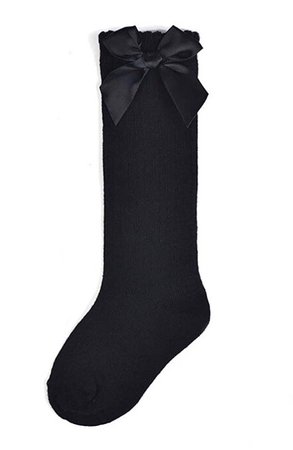 black knee high sock
