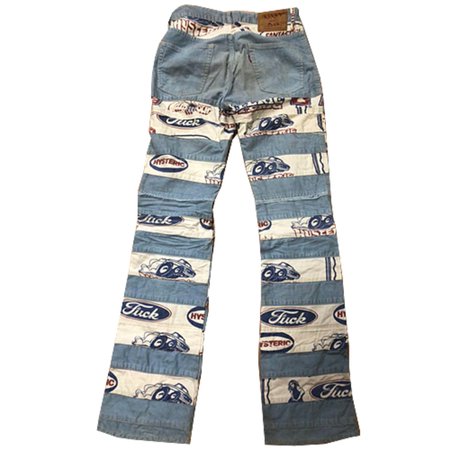 hysteric glamour patchwork corduroy jeans