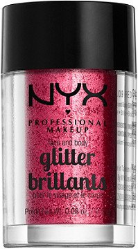 NYX Professional Makeup Face and Body Glitter - Red