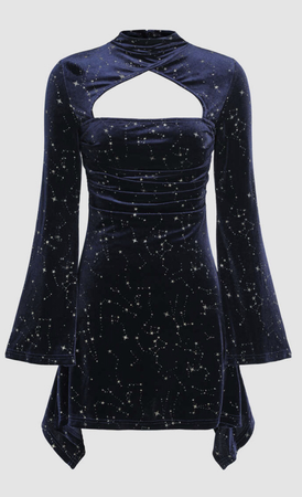 dark blue constellation dress