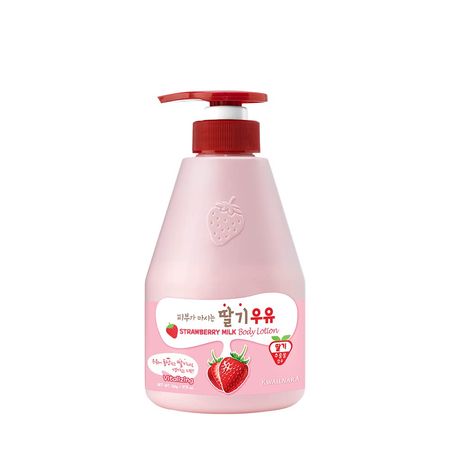 WELCOS KWAILNARA Milk Body Lotion 560 g / 19.75 oz. (Strawberry Milk) : Beauty & Personal Care