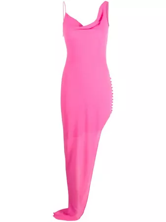 De La Vali Matisse Asymmetric side-slit Maxi Dress - Farfetch