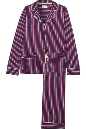 DKNY | New Classic striped cotton-blend jersey pajamas | NET-A-PORTER.COM