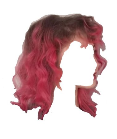curly pink hair