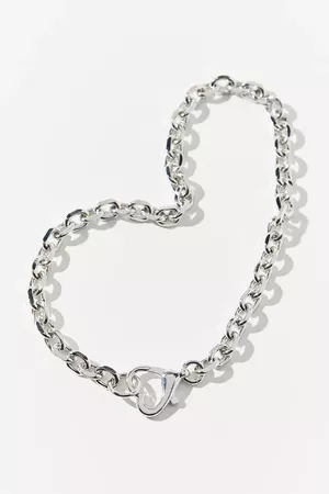 Statement Heart Chain Necklace | Urban Outfitters