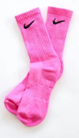 bright pink Nike socks