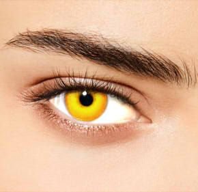 bright yellow eyes