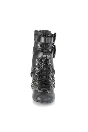 Casket Crush Ankle Boots VIK128 [Black Vegan Leather] – VampireFreaks