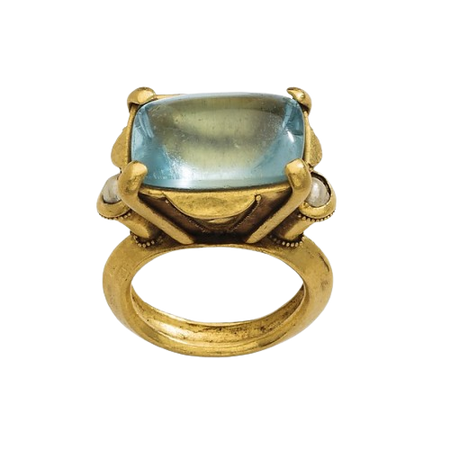 Byzantine, Gemstone ring, 12-13th century (source).