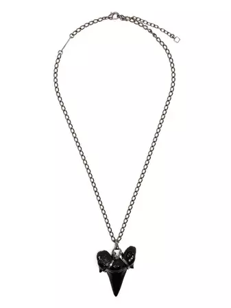 Dsquared2 Shark Fin Pendant Necklace In Black | ModeSens