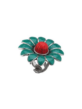 Gucci Enameled Flower Ring