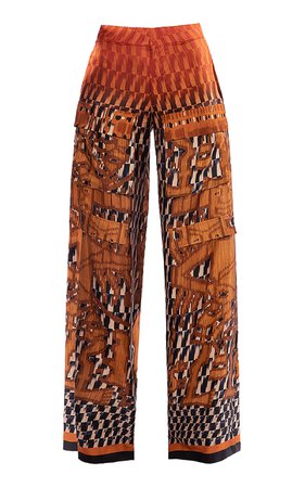 Pumin Silk Wide-Leg Pants By Biyan | Moda Operandi