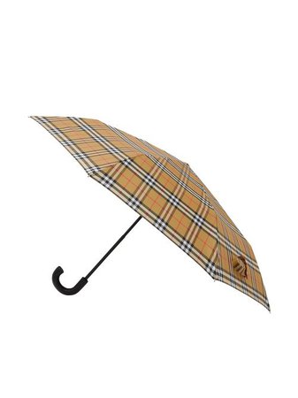 Burberry Vintage Check folding umbrella - FARFETCH