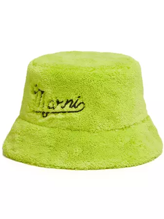 Marni embroidered-logo Bucket Hat - Farfetch