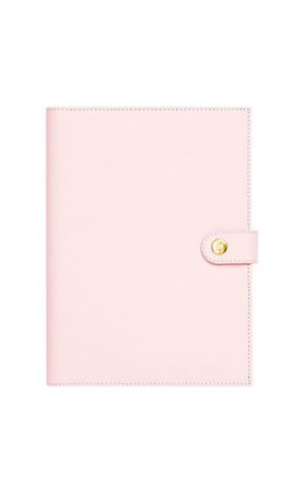pastel pink notebook