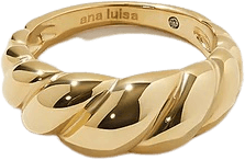 Ana Luisa gold rope ring