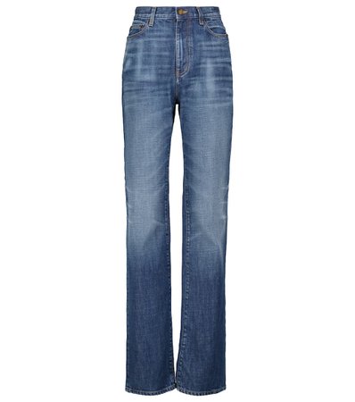 Saint Laurent - High-rise straight jeans | Mytheresa