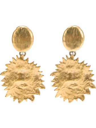 YVES SAINT LAURENT VINTAGE 'Sun Art' earrings