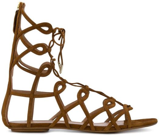 ankle length strappy sandals