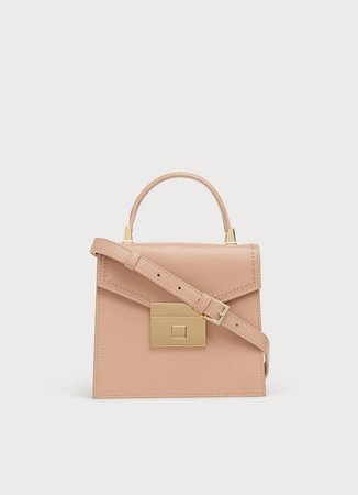 Milly Nude Leather Mini Handheld Bag | Handbags | L.K.Bennett