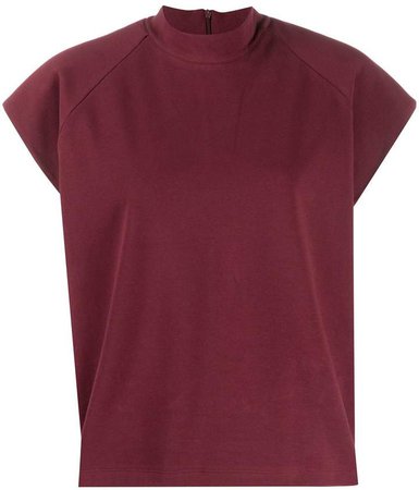 Remain mock-neck capped sleeve T-shirt