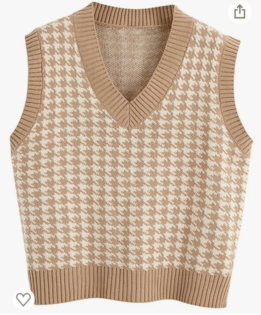 beige sweater vest