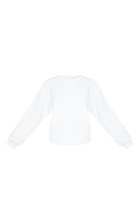 White Borg Sweatshirt | Tops | PrettyLittleThing USA