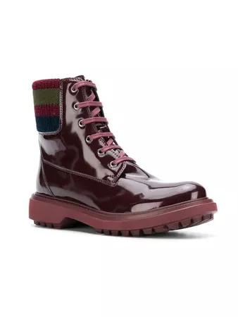 Geox Varnished lace-up Boots - Farfetch