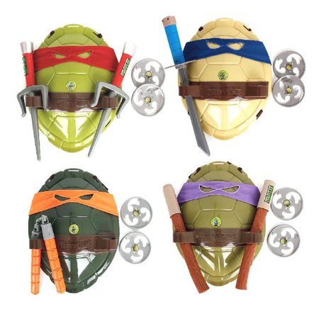 Halloween Act TMNT Teenage Mutant Ninja Turtles Costume Shell/Weapon Kids Toy UK | eBay