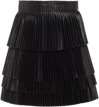 Briana High-Waisted Faux Leather Mini Skirt