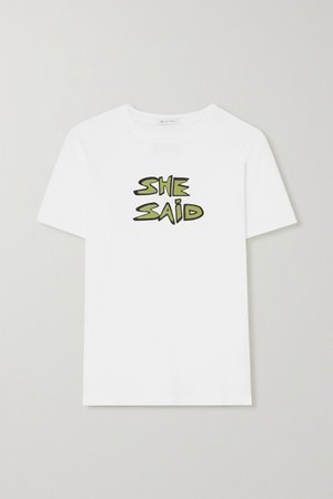 Bella Freud | Printed cotton-jersey T-shirt | NET-A-PORTER.COM