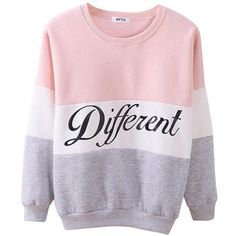 Bluetime Women's Cute Contrast Color Light Crewneck Pullover Hoodie... ($13) ❤ liked on Polyvore featuring tops, hoodies, sweatshirts, sweaters, shirts, jumpers, sweatshirt, crew-neck shirts, hooded sweatshirt and pink crewneck sweatshirt