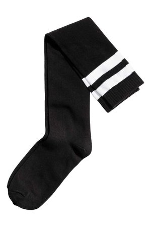 Knee Socks - Black/White - Ladies | H&M US