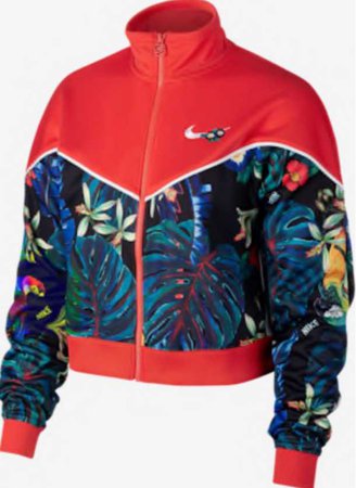 Nike ultra femme track jacket red
