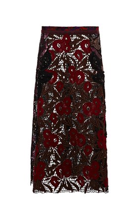 57 Lily Guipure Fan And Feather Sequin Skirt by Marc Jacobs | Moda Operandi