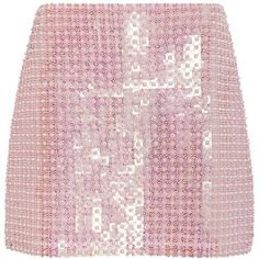 sequin glitter pink skirt