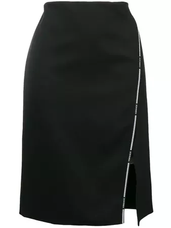 Versace Greek Key logo-trimmed Skirt - Farfetch